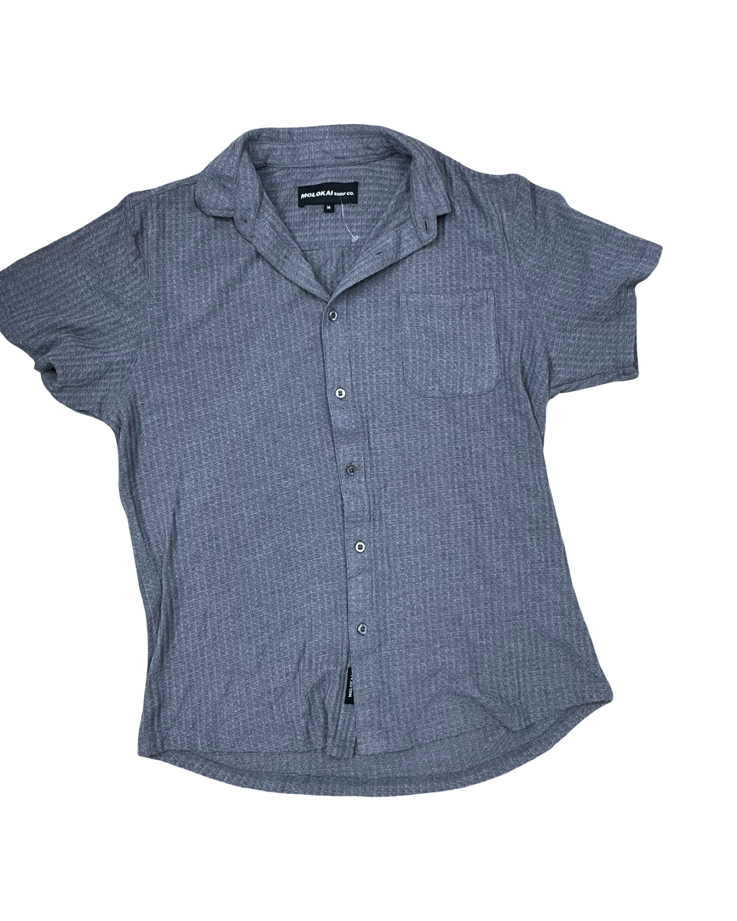 Blouse Ss By Clothes Mentor In Grey, Size:M