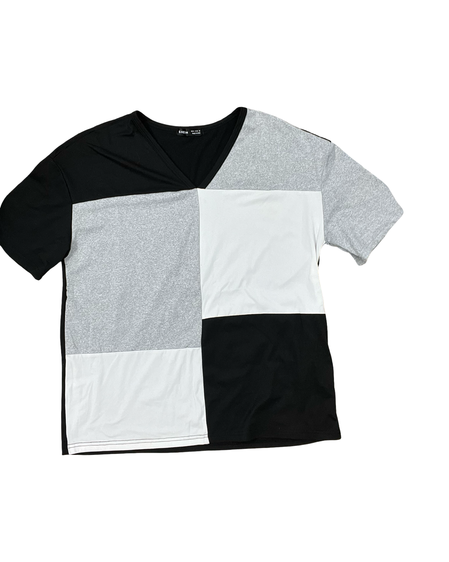 Top Ss By Shein In Black & Grey, Size:M
