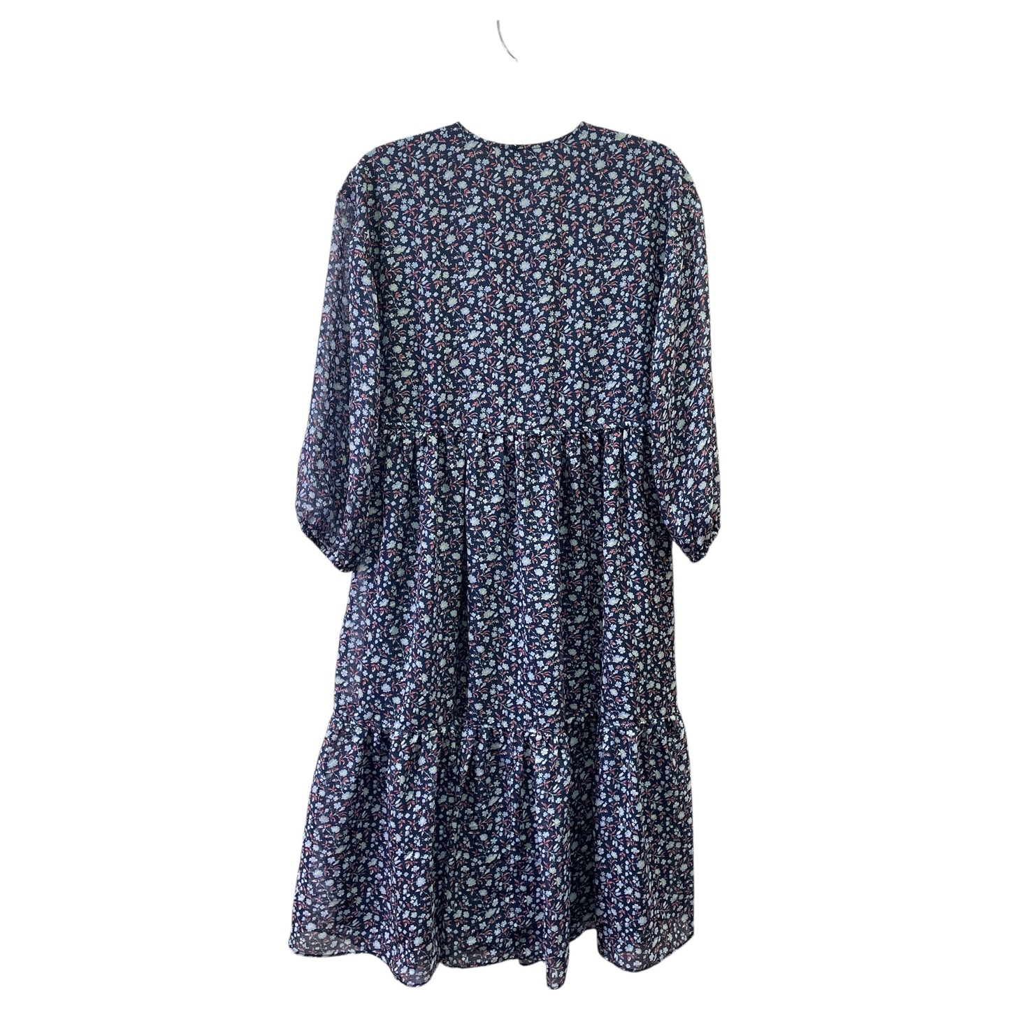 Dress Casual Midi By Madewell In Blue, Size:Xs