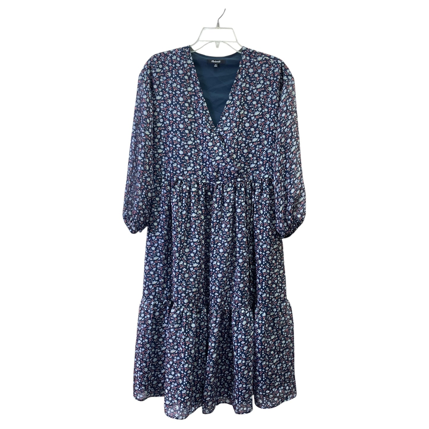 Dress Casual Midi By Madewell In Blue, Size:Xs