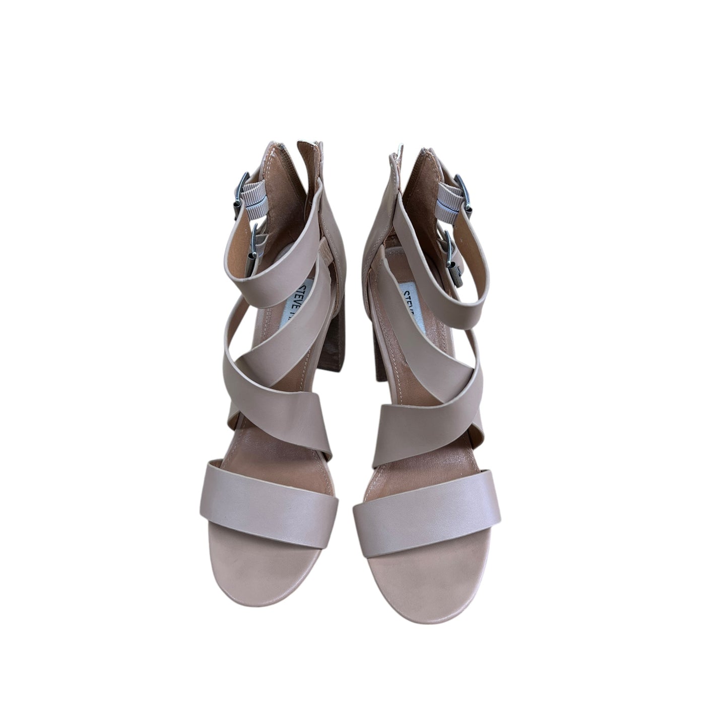 Shoes Heels Block By Steve Madden In Taupe, Size:8.5