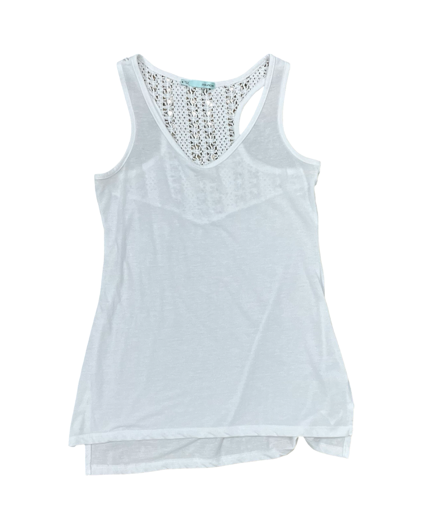 Top Sleeveless By Maurices In White, Size:M