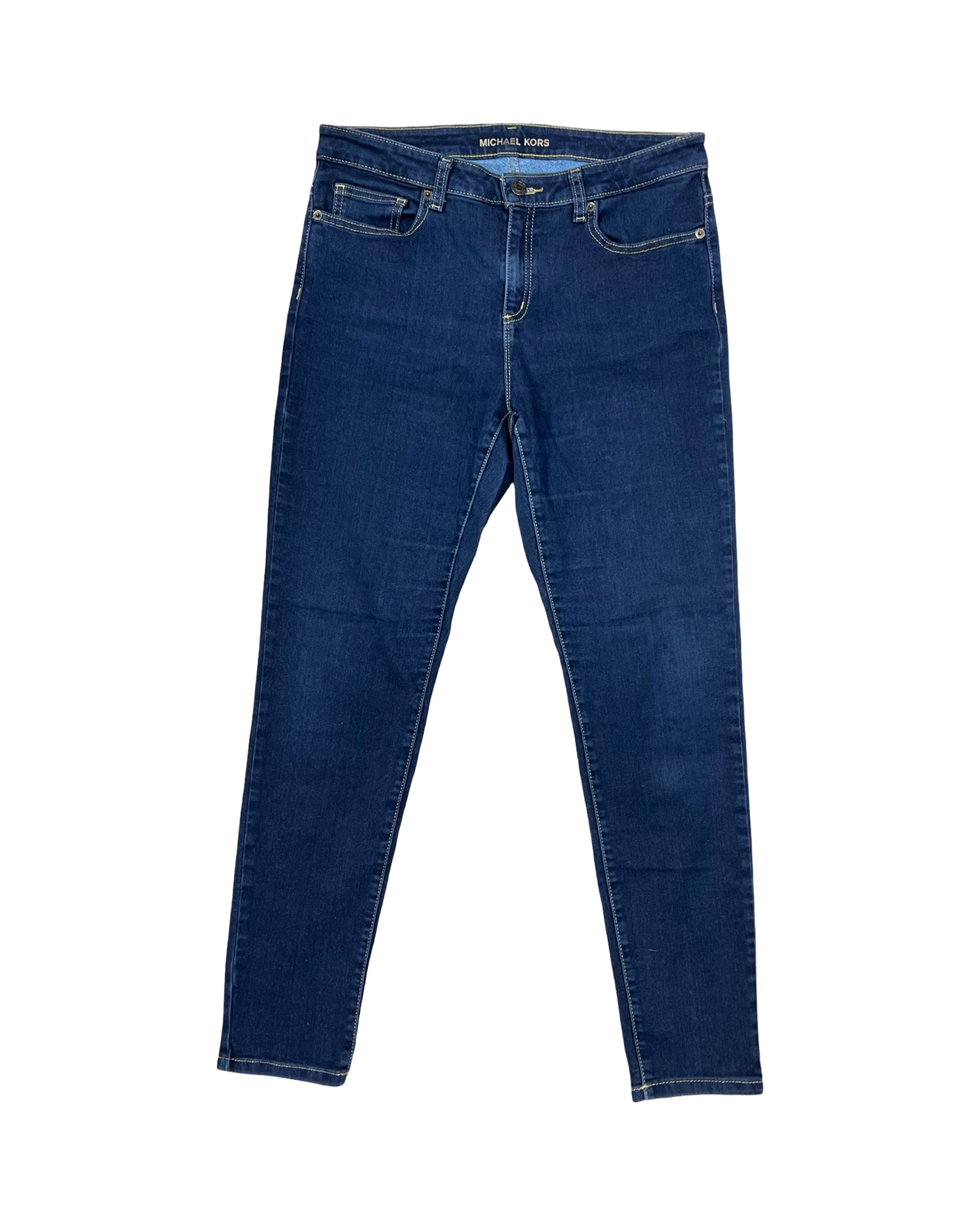 Jeans Skinny By Michael By Michael Kors In Blue Denim, Size:10