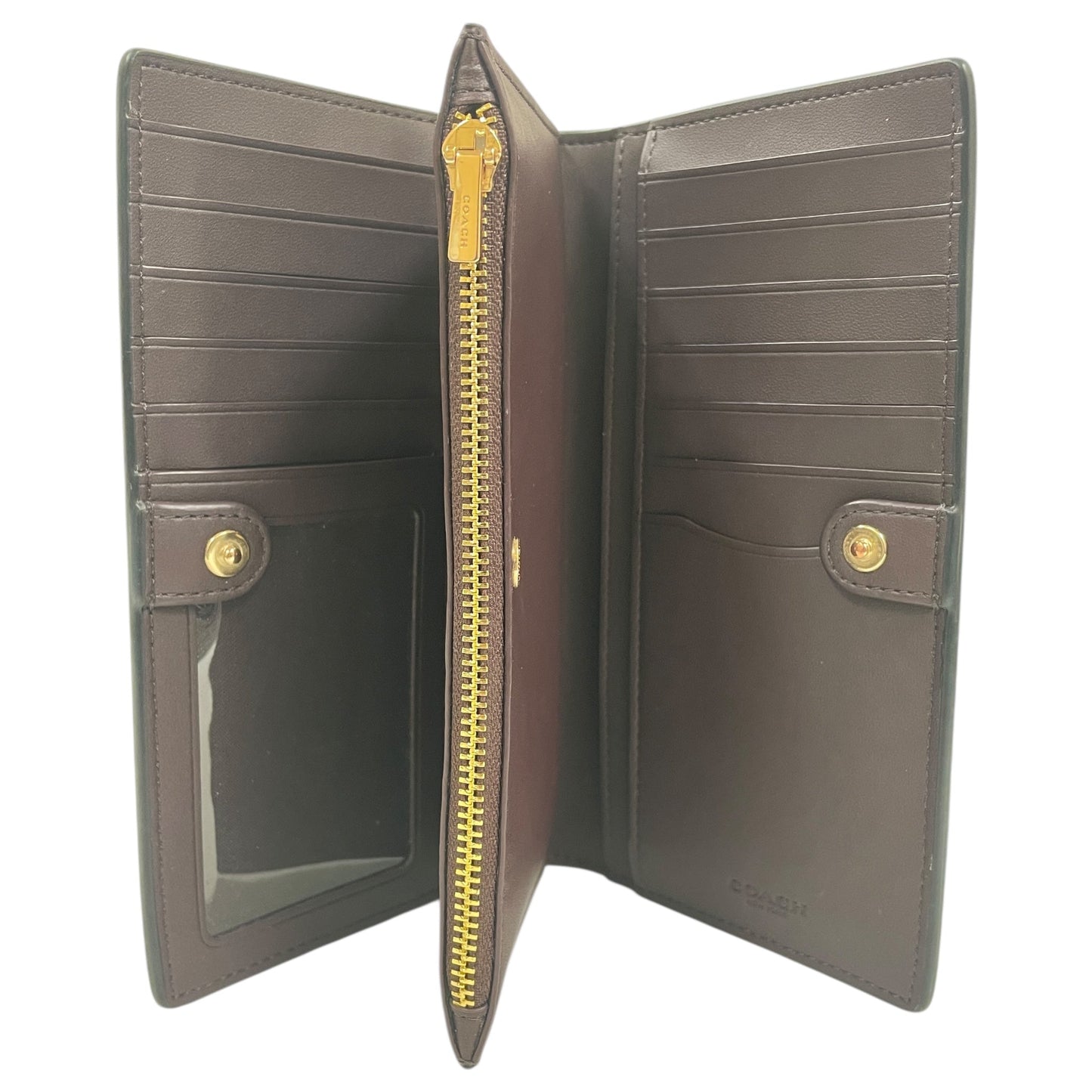 Wallet Designer By Coach In Black, Size:Medium