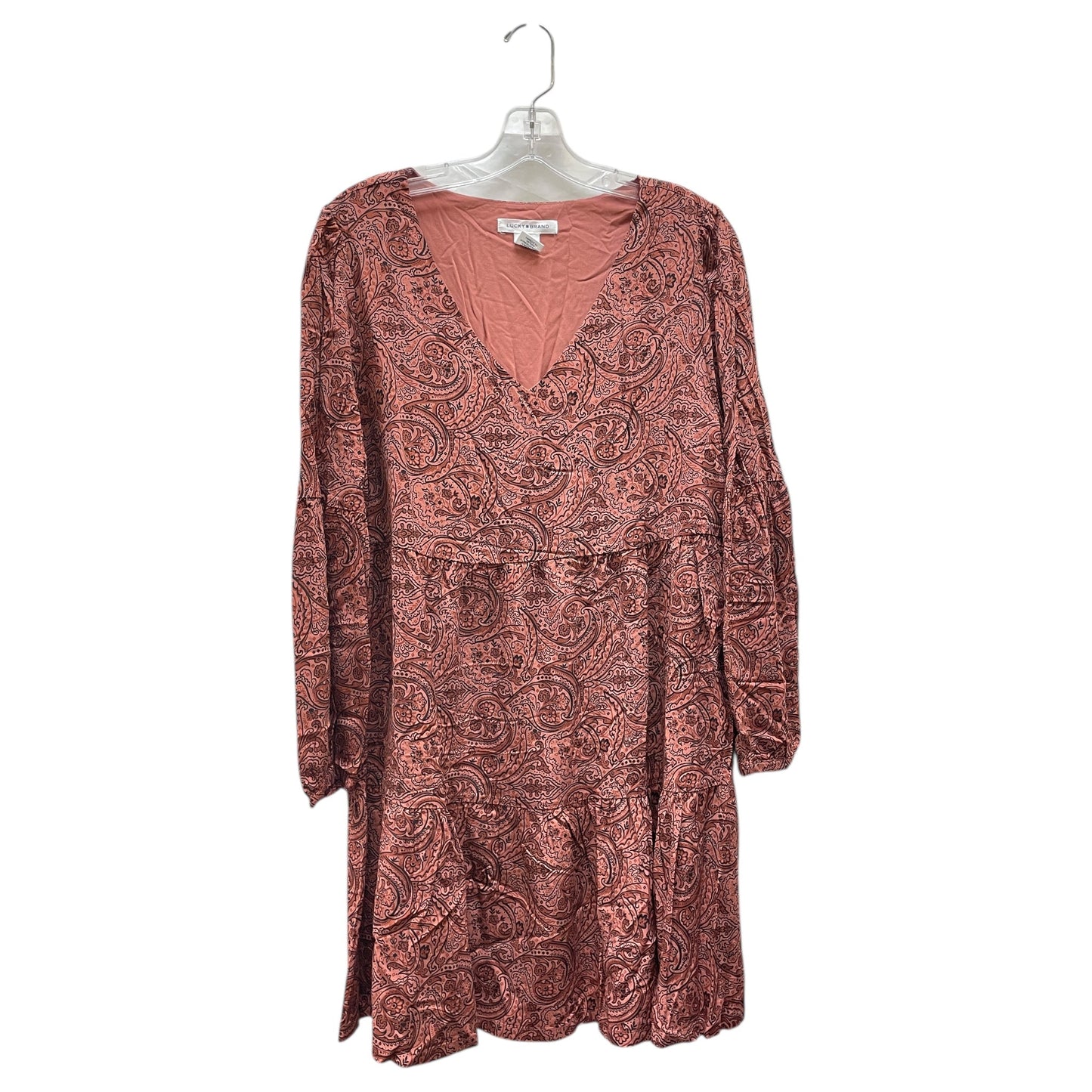 Dress Casual Midi By Lucky Brand In Pink, Size:M