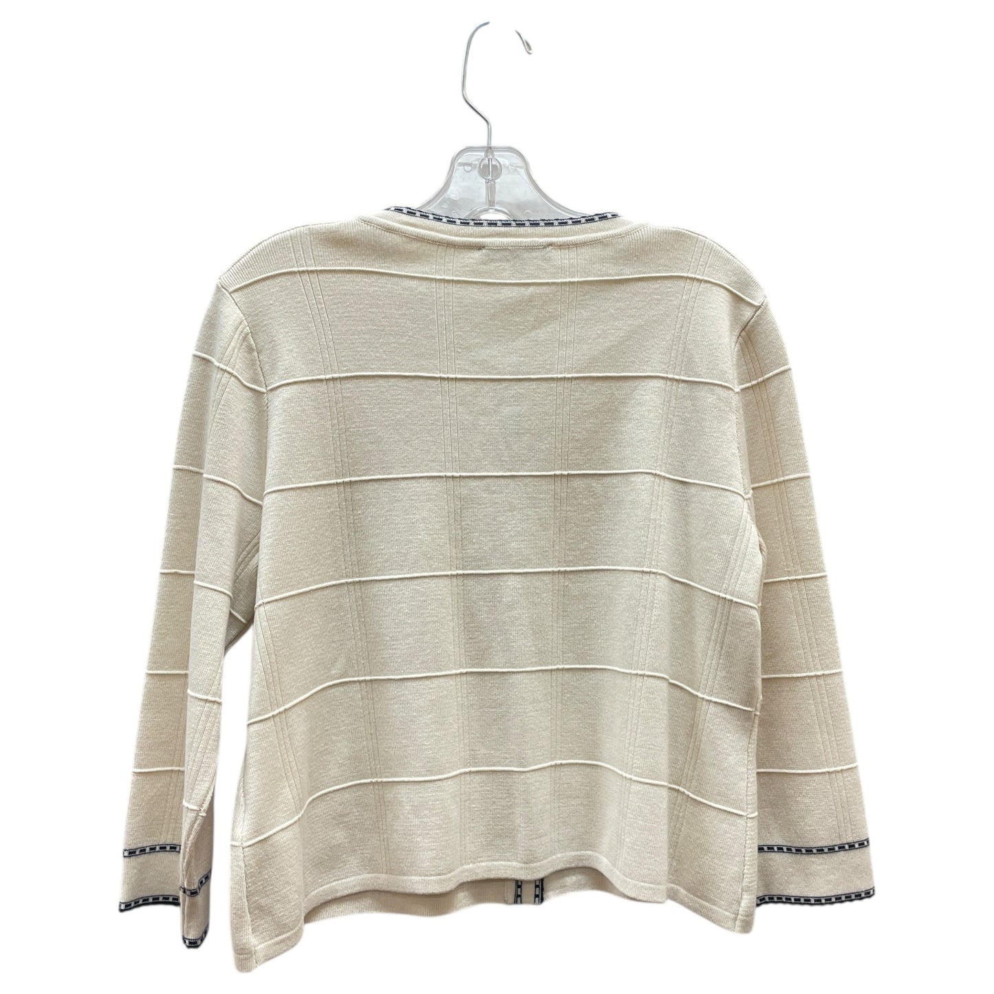 Cardigan By Adrianna Papell In Beige, Size:M