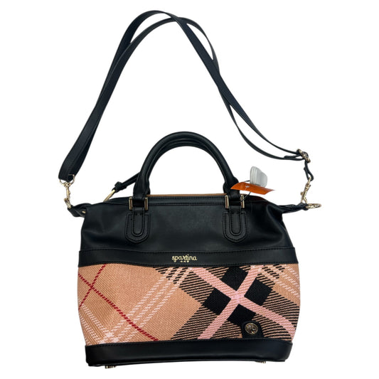 Handbag By Spartina In Plaid Pattern, Size:Medium