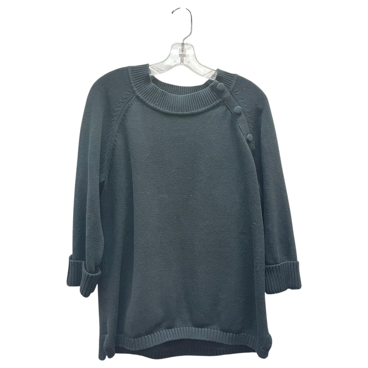 Sweater By Karen Scott In Black, Size:L