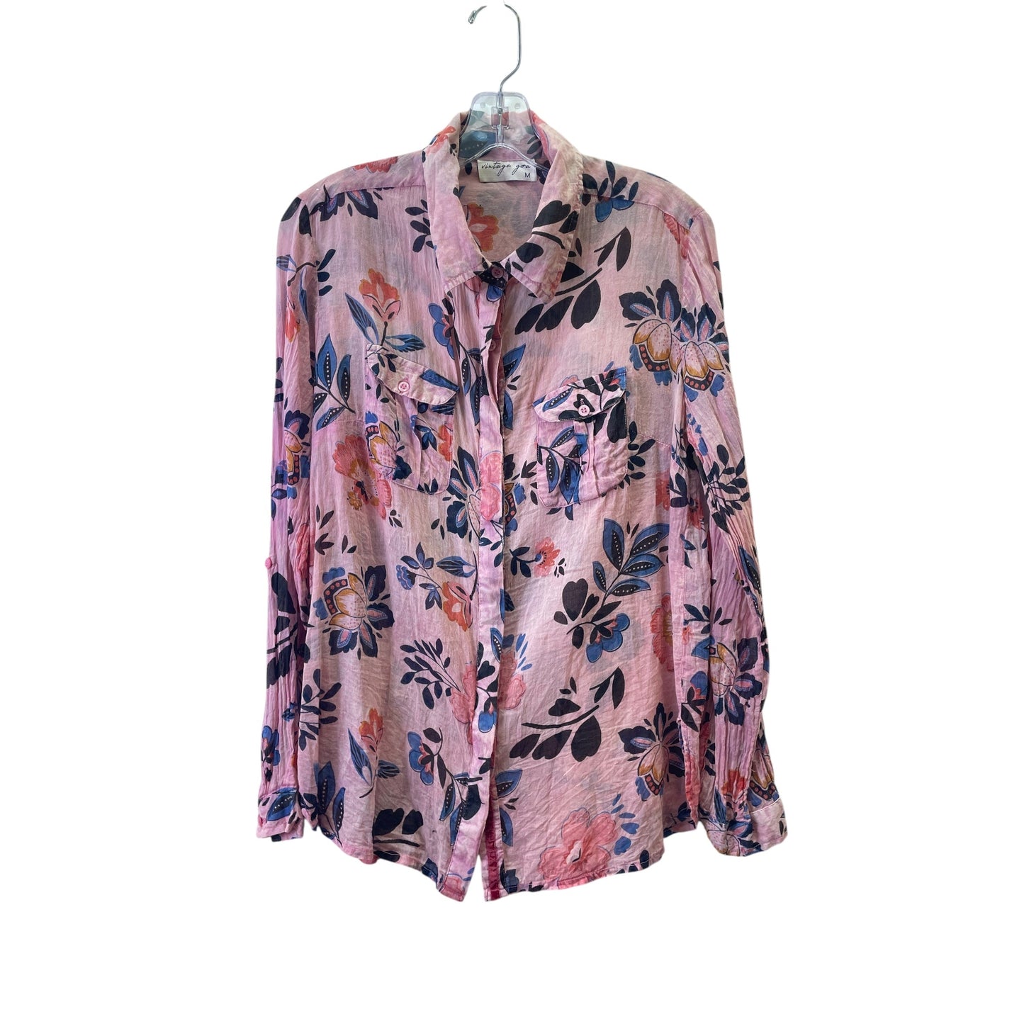 Top Ls By Vintage Goa In Pink, Size:M