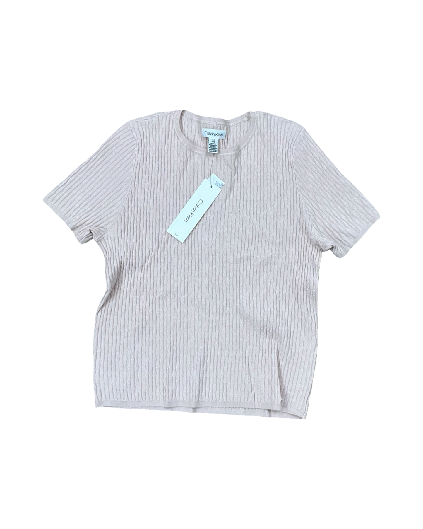 Top Ss By Calvin Klein In Pink, Size:L