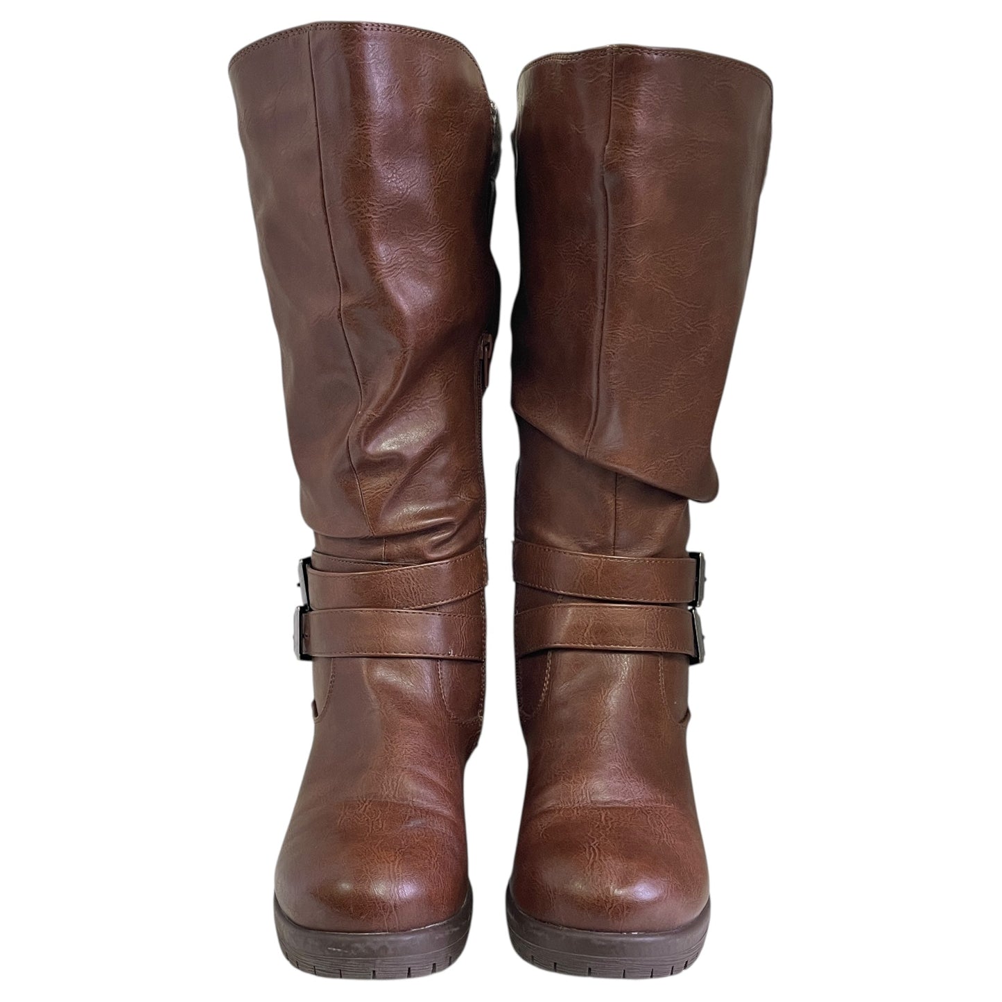 BOOTS MID-CALF FLATS by MAURICES In BROWN, Size: 7.5