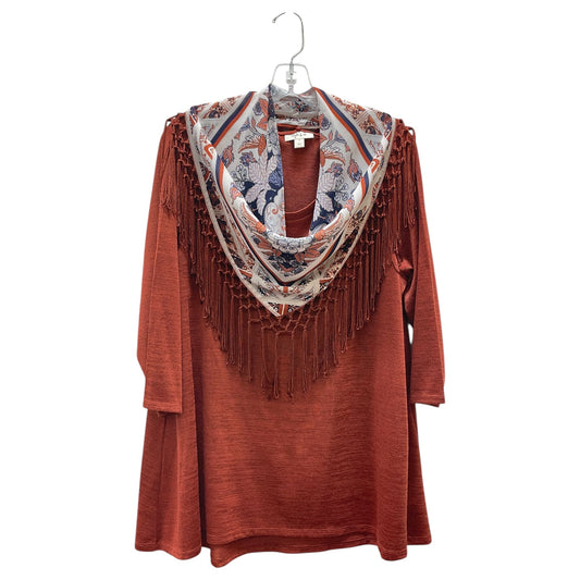 Top Ls By Style And Company In Orange, Size:Xl