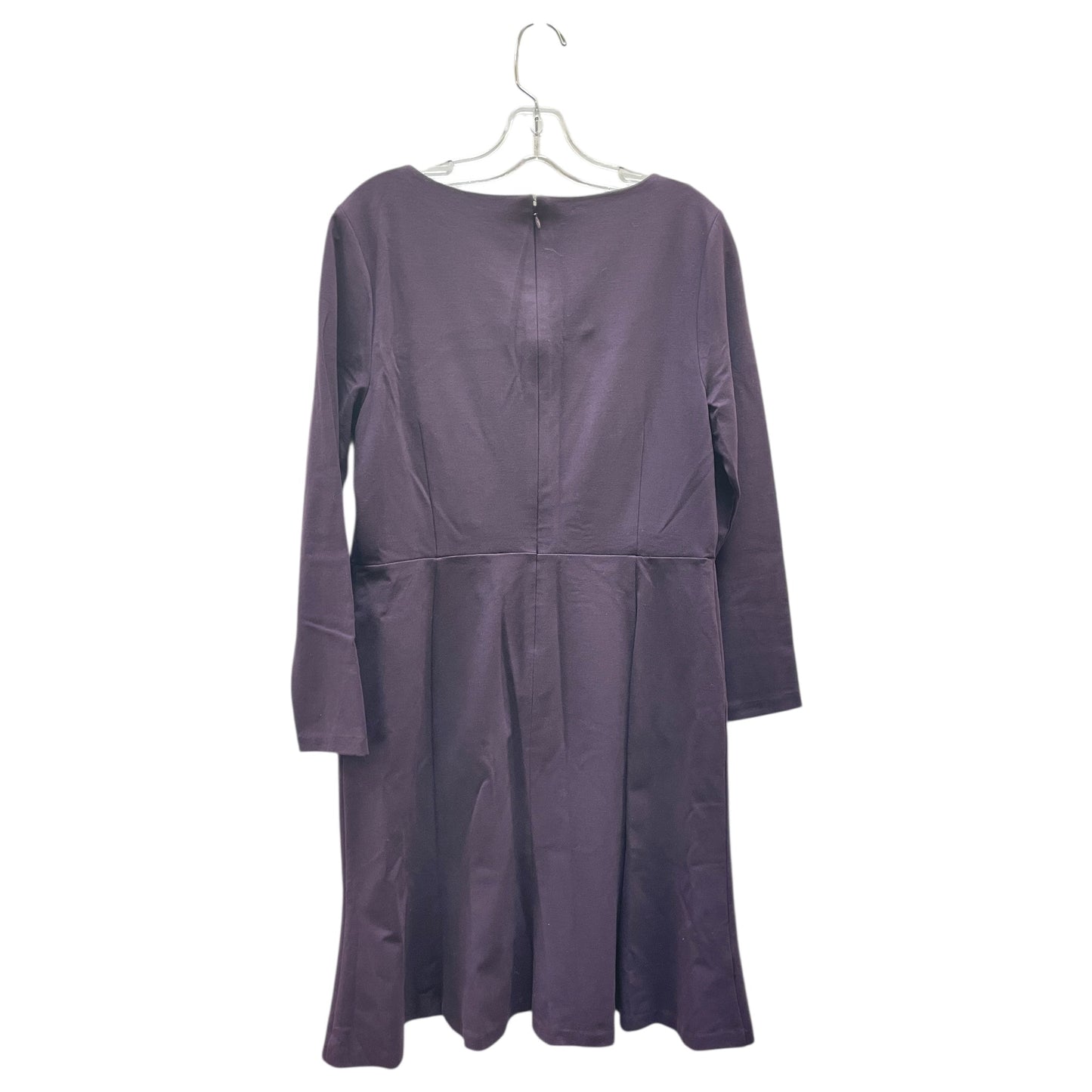 Dress Casual Midi By Ann Taylor In Purple, Size:12P