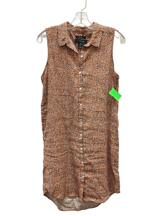 Dress Casual Midi By Tahari In Black & Brown, Size:S