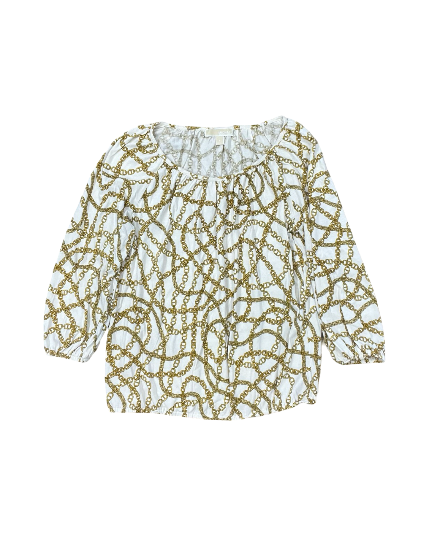 Top 3/4 Sleeve By Michael By Michael Kors In Gold, Size:S