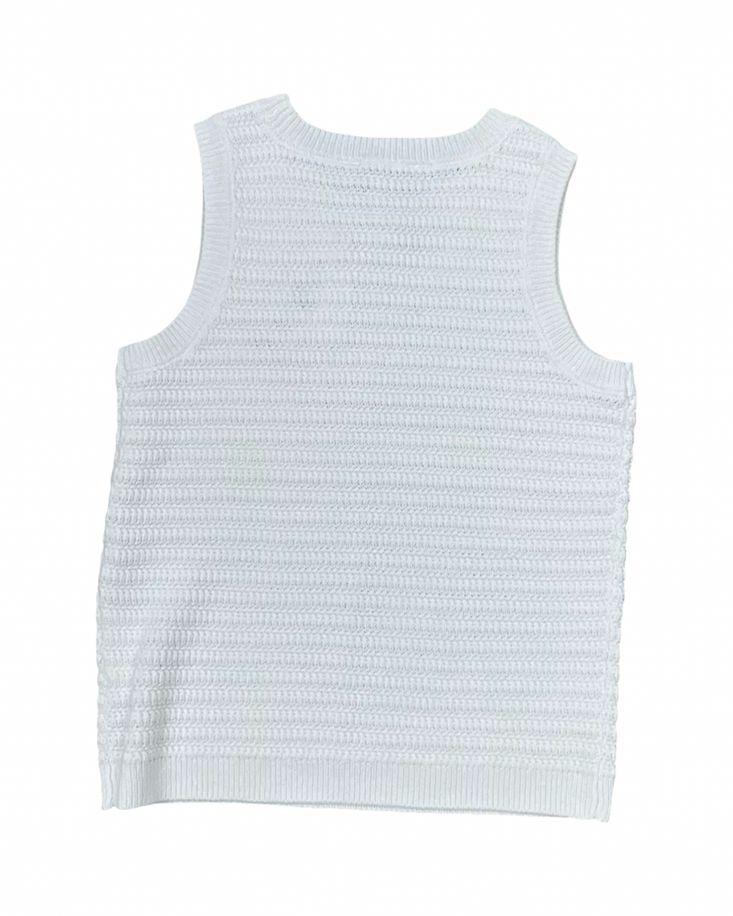 Top Sleeveless By Nine West In White, Size:S