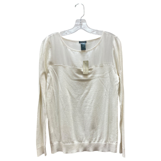 Sweater By Ann Taylor In Cream, Size:M