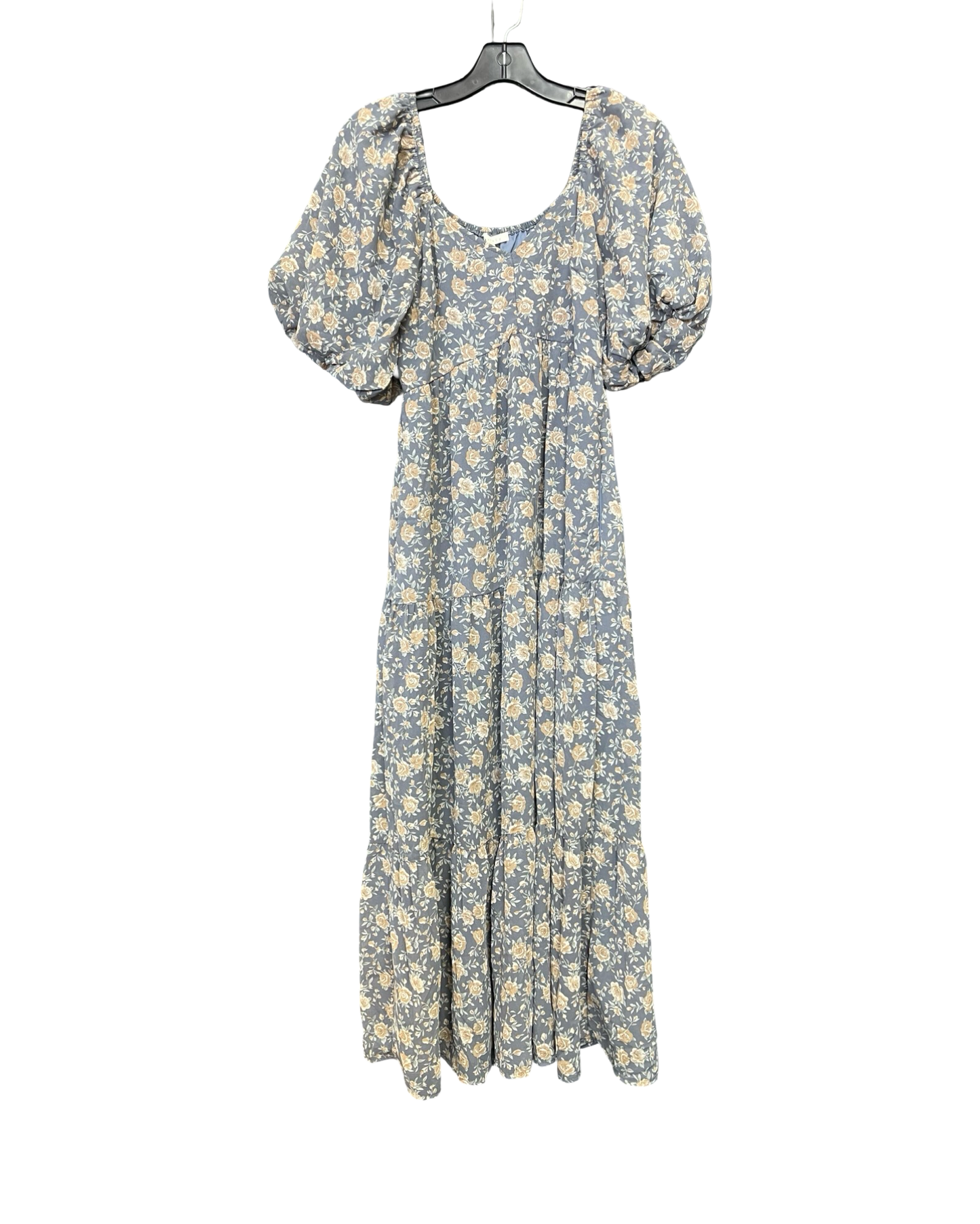 Dress Casual Maxi By Baevely In Blue & Cream, Size:S