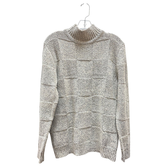 Sweater By Ann Taylor In Black & Tan, Size:L