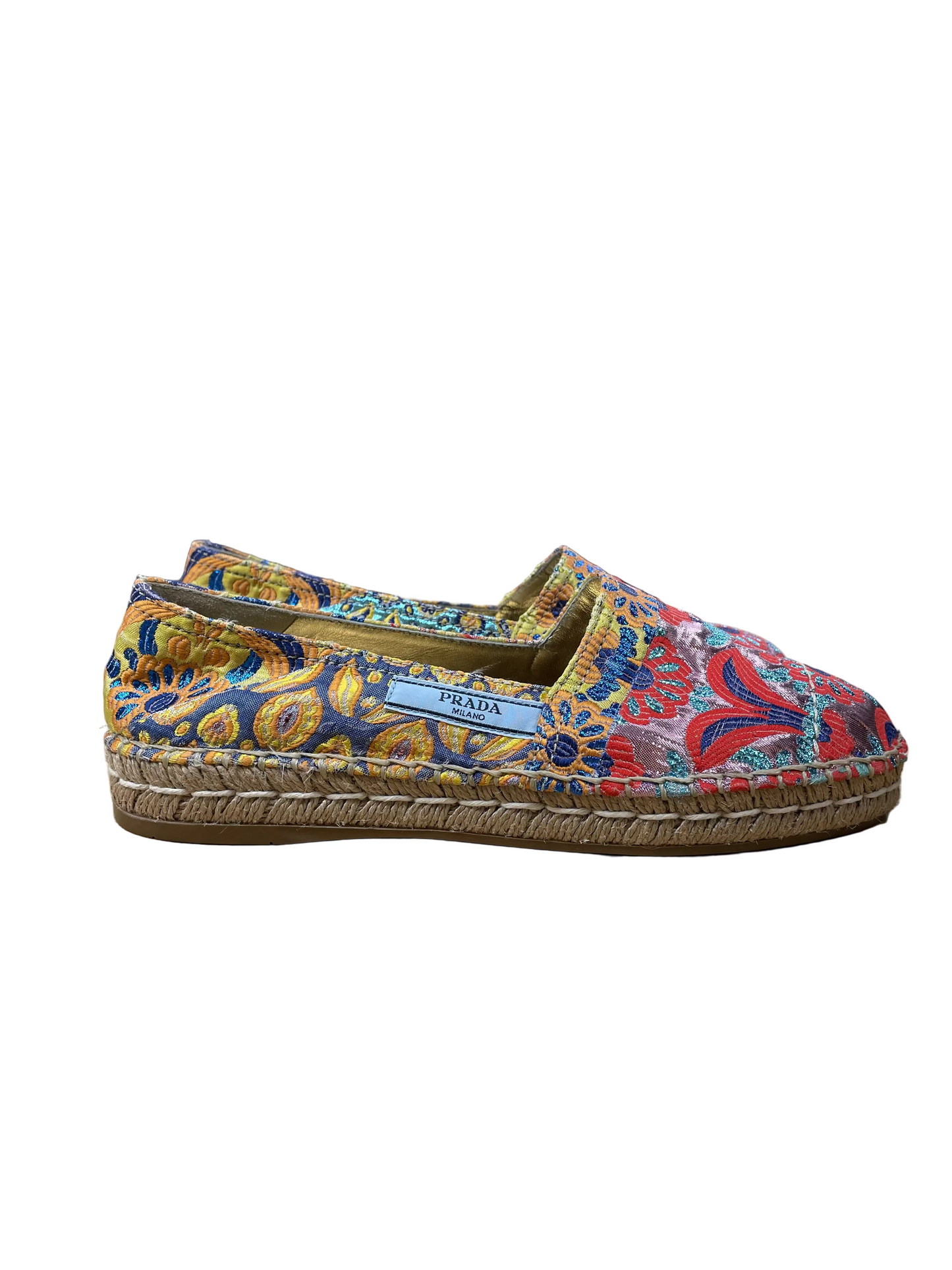 Shoes Luxury Designer By Prada In Multi, Size:8.5