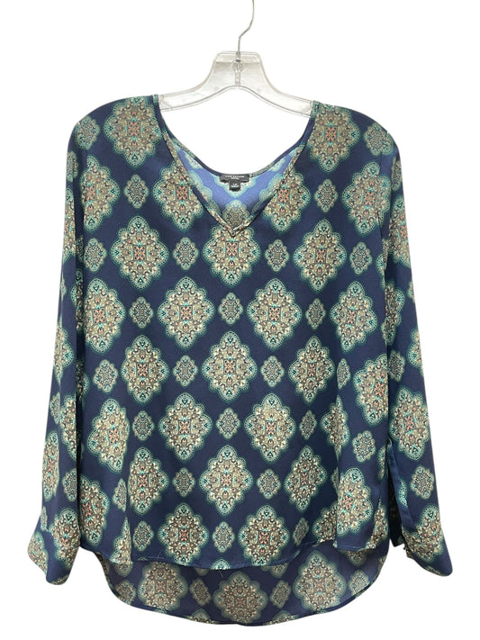 Blouse Ls By Ann Taylor In Multi, Size:Lp
