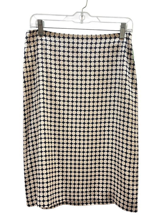 Skirt Midi By Banana Republic In Blue & Cream, Size:8