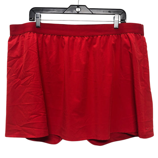 Athletic Skort By Ideology In Red, Size:Xxxl