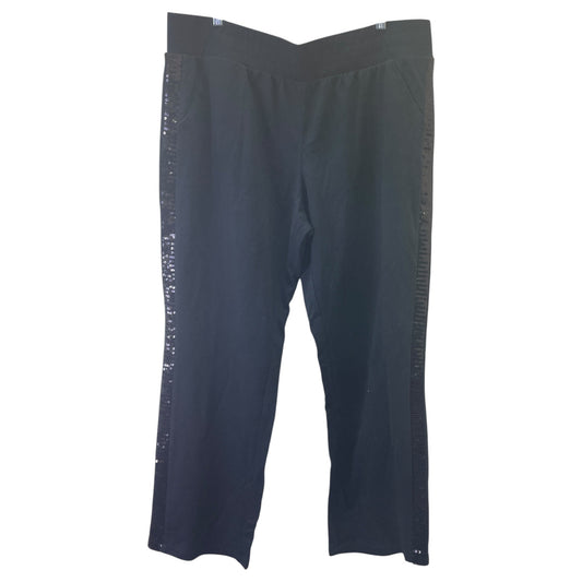 Pants Lounge By Quaker Factory In Black, Size:Xl