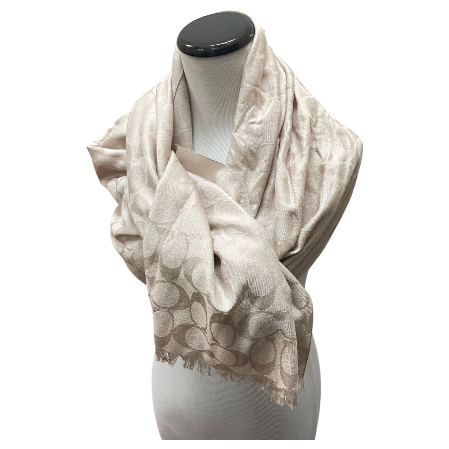Scarf Designer By Coach In Beige