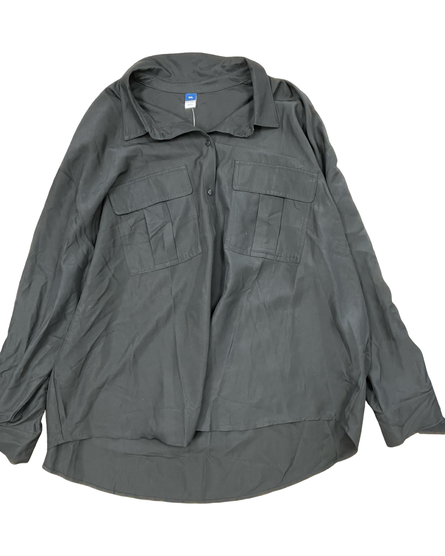Blouse Ls By Old Navy In Black, Size:1X