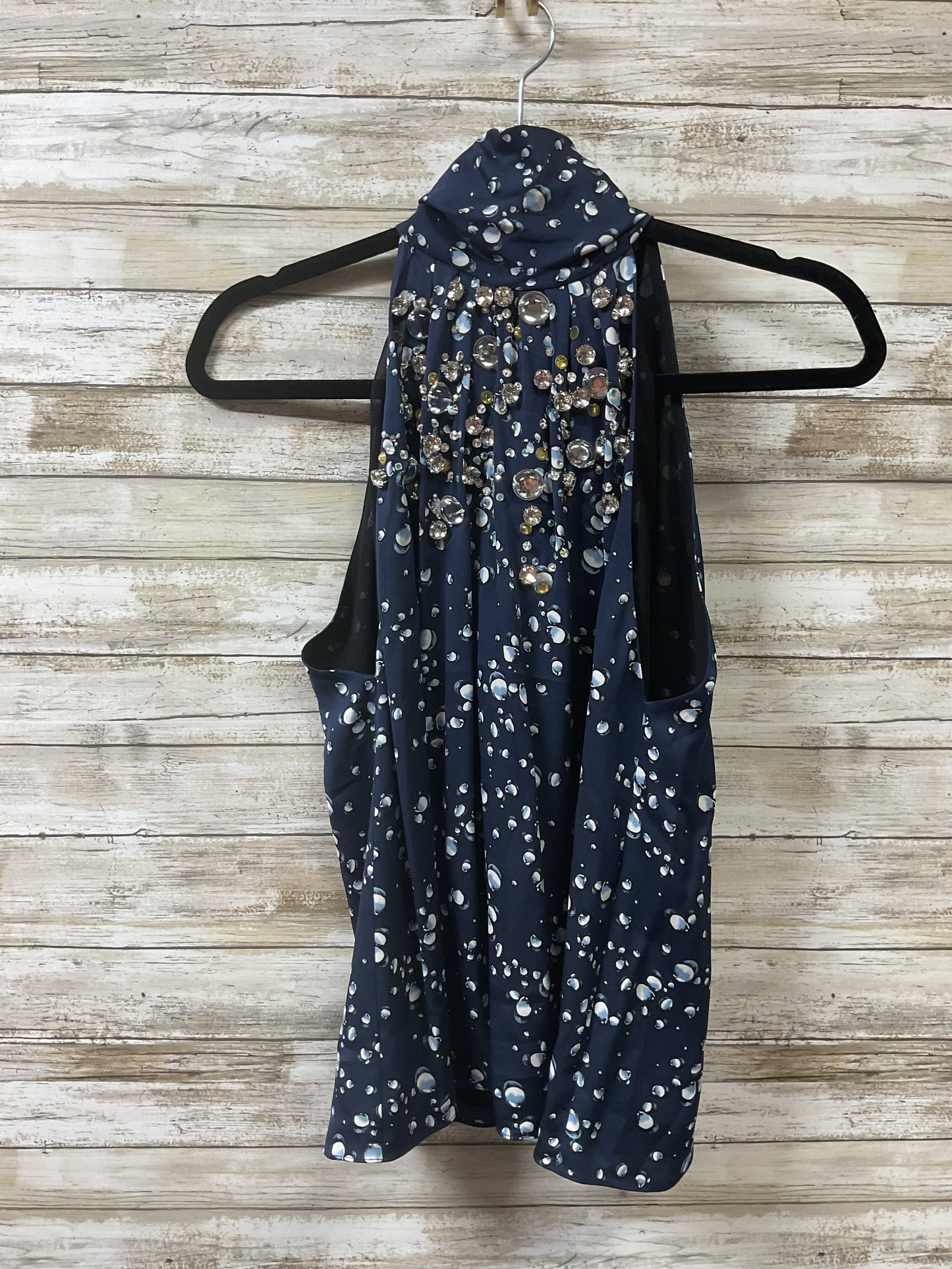 Top Sleeveless Designer By Diane Von Furstenberg In Blue, Size:4