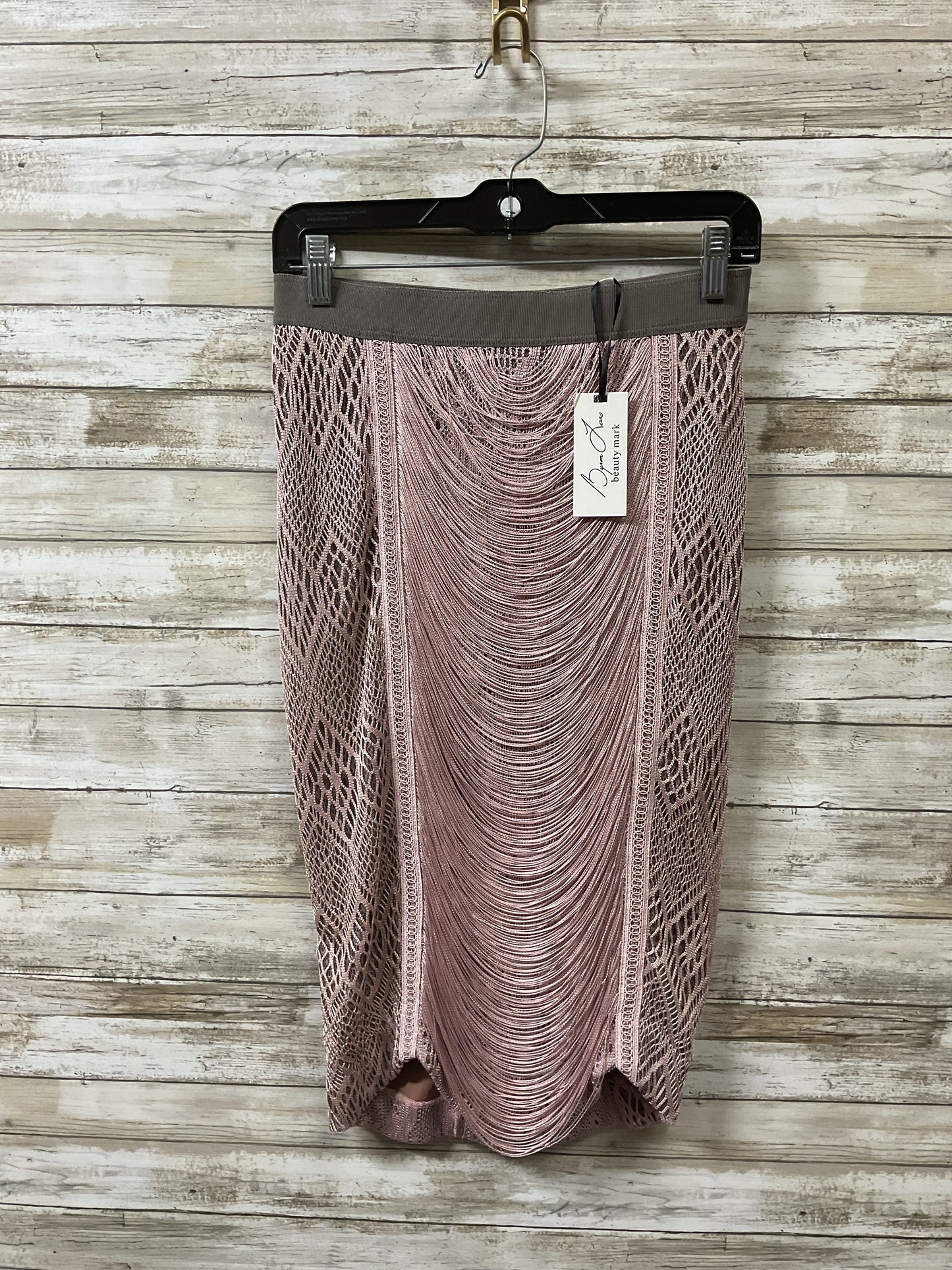 Skirt Midi By Cma In Pink & Tan, Size:2