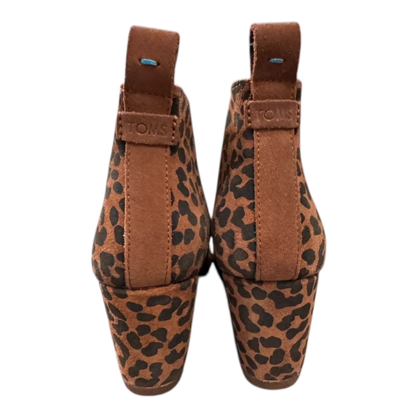 Boots Ankle Heels By Toms In Animal Print, Size:6.5