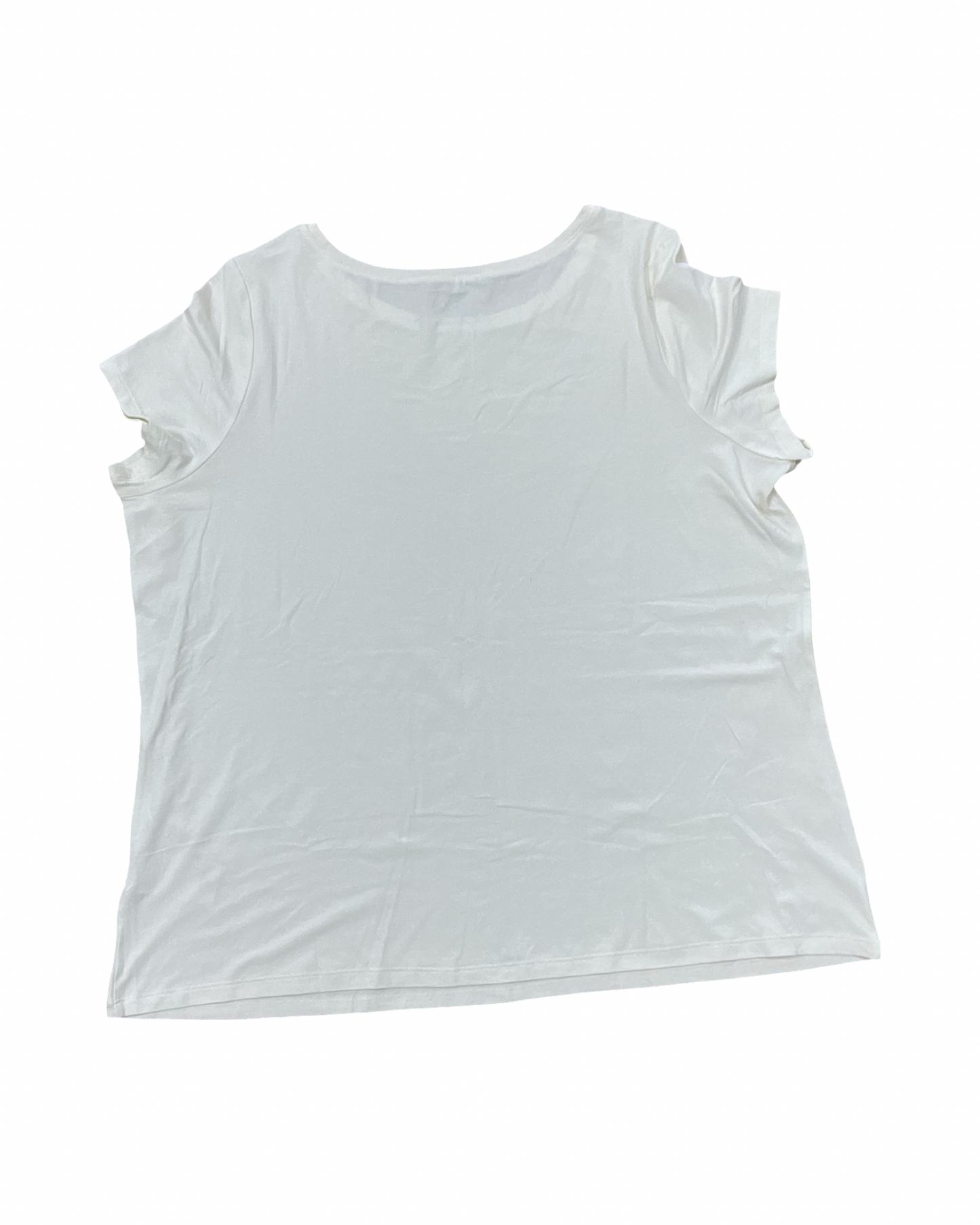 Top Ss By G By Giuliana In Cream, Size:1X