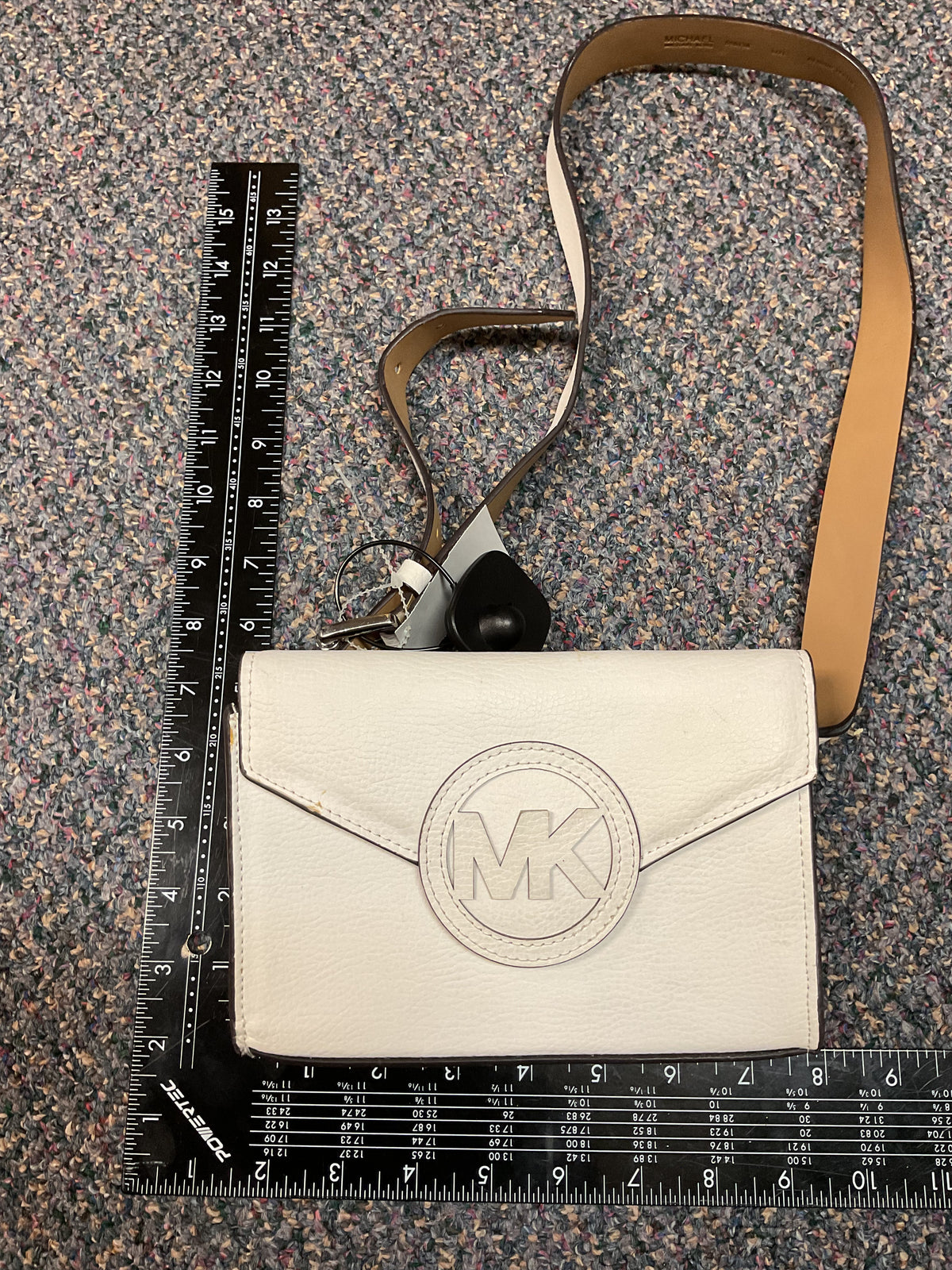 Belt Bag Designer By Michael Kors In White, Size:Medium