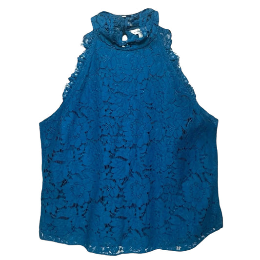 Top Sleeveless Designer By Diane Von Furstenberg In Teal, Size: S