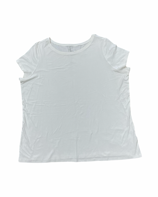 Top Ss By G By Giuliana In Cream, Size:1X