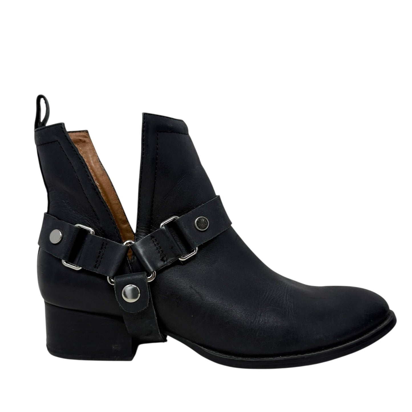 Musk-Harness Ankle Boots Heels By Jeffrey Campbell In Black, Size: 9