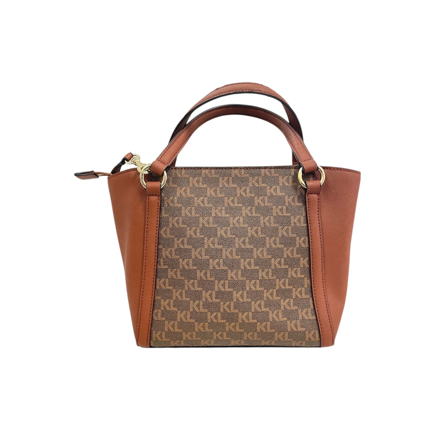 Handbag Designer By Karl Lagerfeld In Brown, Size:Medium