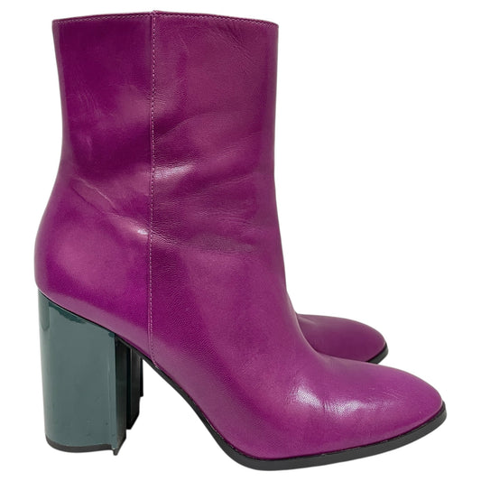 Boots Designer By Coach In Purple, Size:10