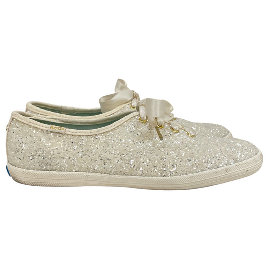 Shoes Designer By Kate Spade In Cream, Size:8