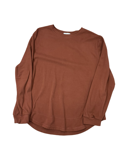 Sweatshirt Crewneck By Clothes Mentor In Orange, Size:1X