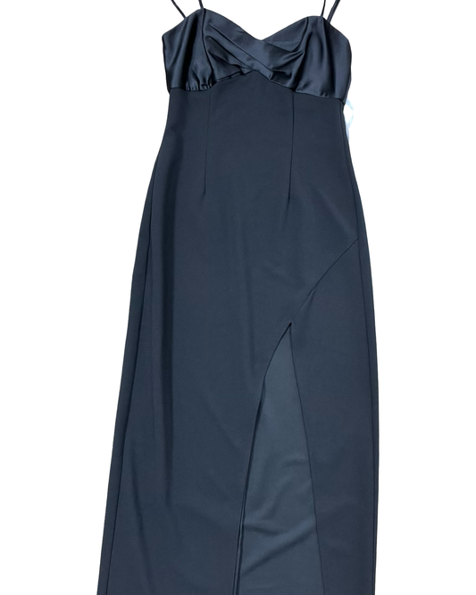 Dress Casual Midi By George In Black, Size:M