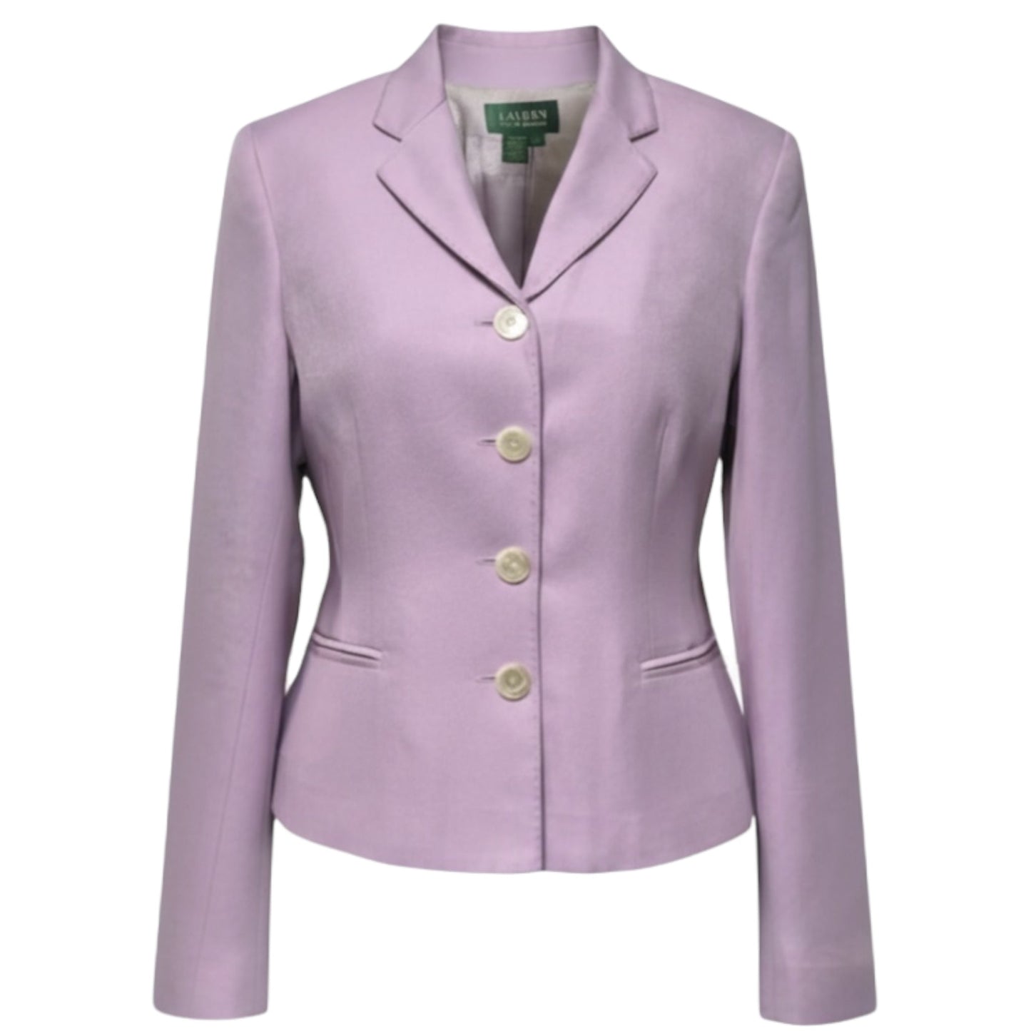 Silk Blazer By Lauren By Ralph Lauren In Purple, Size: 4