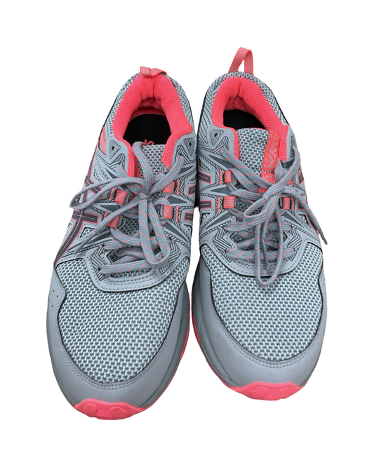 Shoes Athletic By Asics In Green & Pink, Size:8