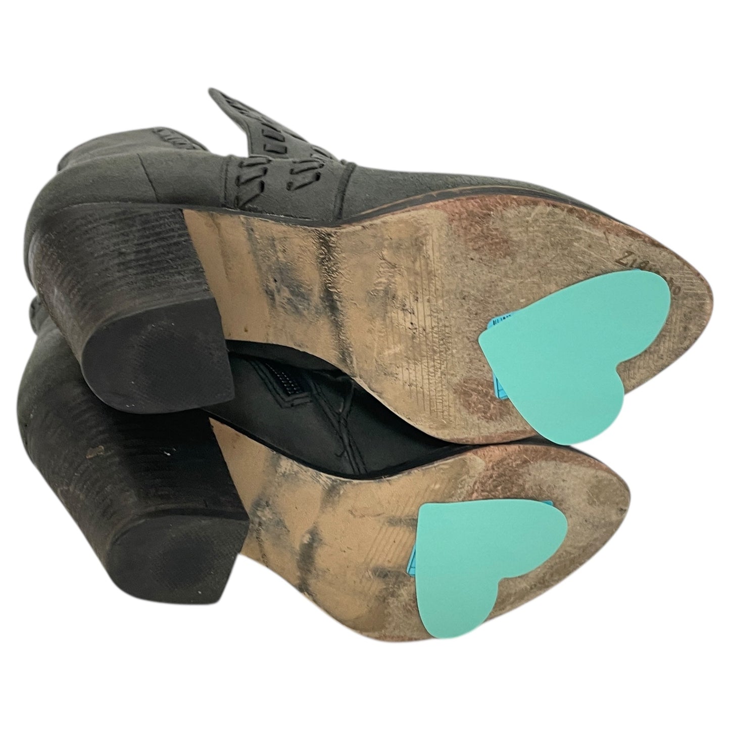 Boots Ankle Heels By Zigi Soho In Grey, Size:7.5
