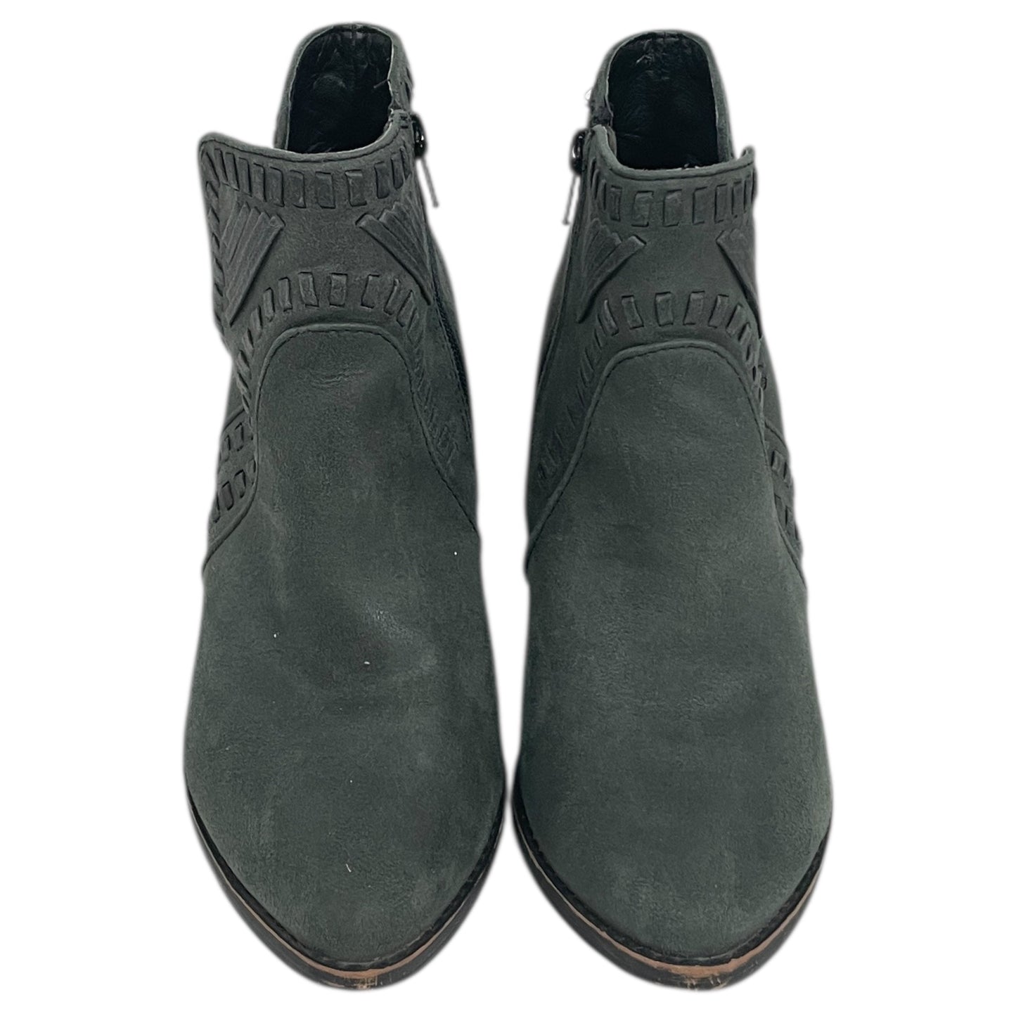 Boots Ankle Heels By Zigi Soho In Grey, Size:7.5