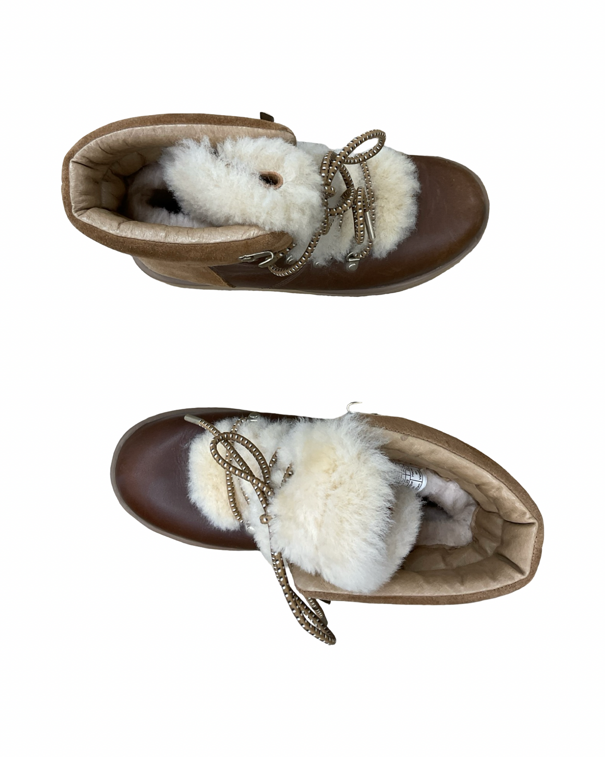 Boots Designer By Ugg In Brown & Cream, Size:8