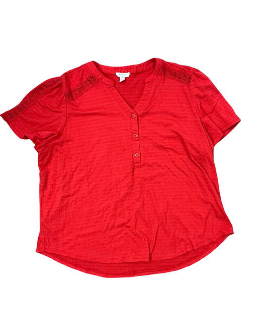 Top Ss By Como Blu In Red, Size:1X