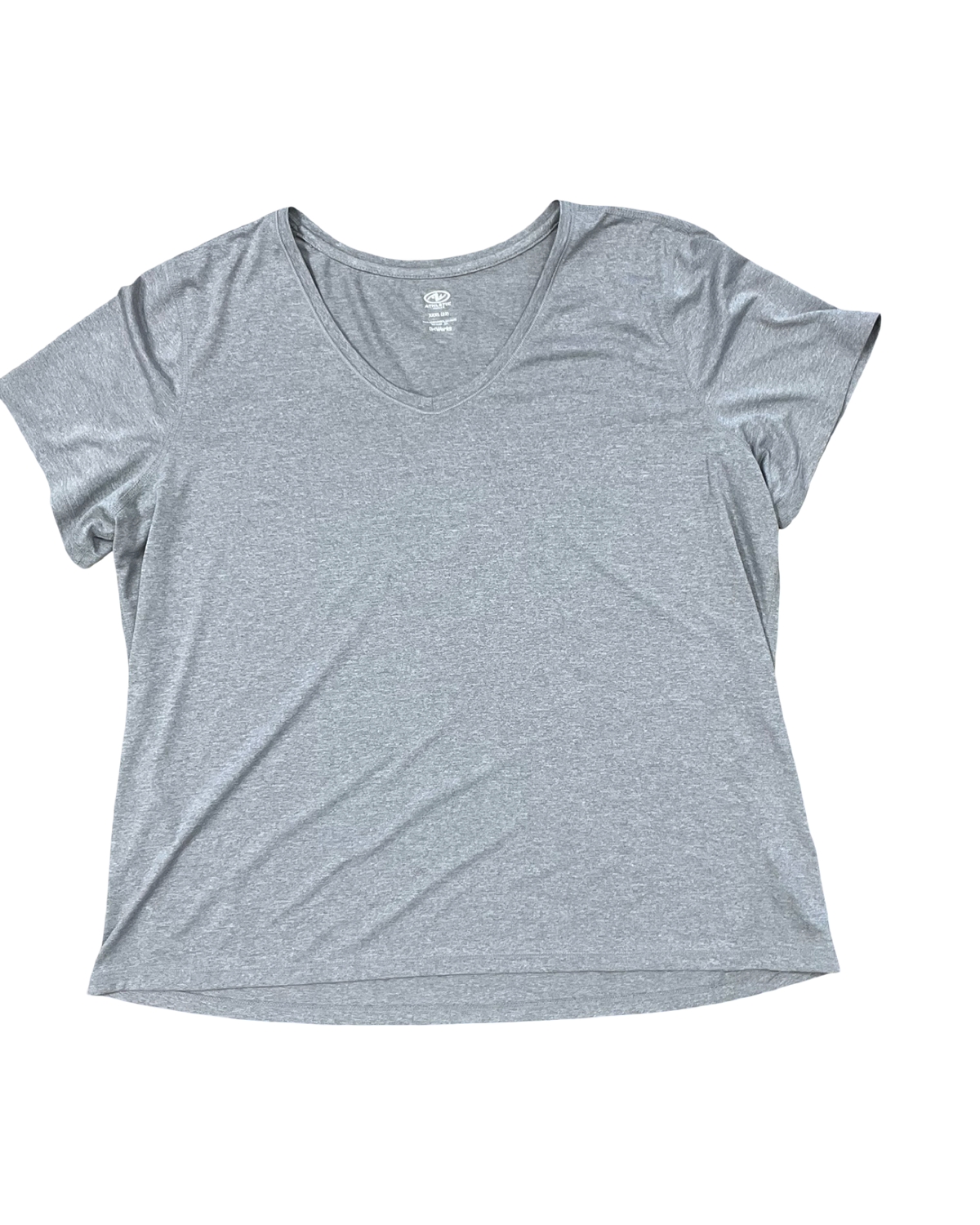 Athletic Top Ss By Athletic Works In Grey, Size:2X